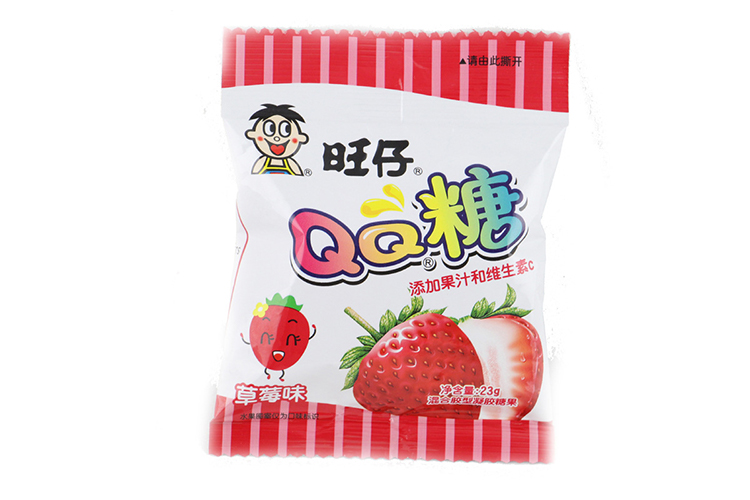 WANGZAI QQ CANDY STRAWBERRY FLAVOR 20G